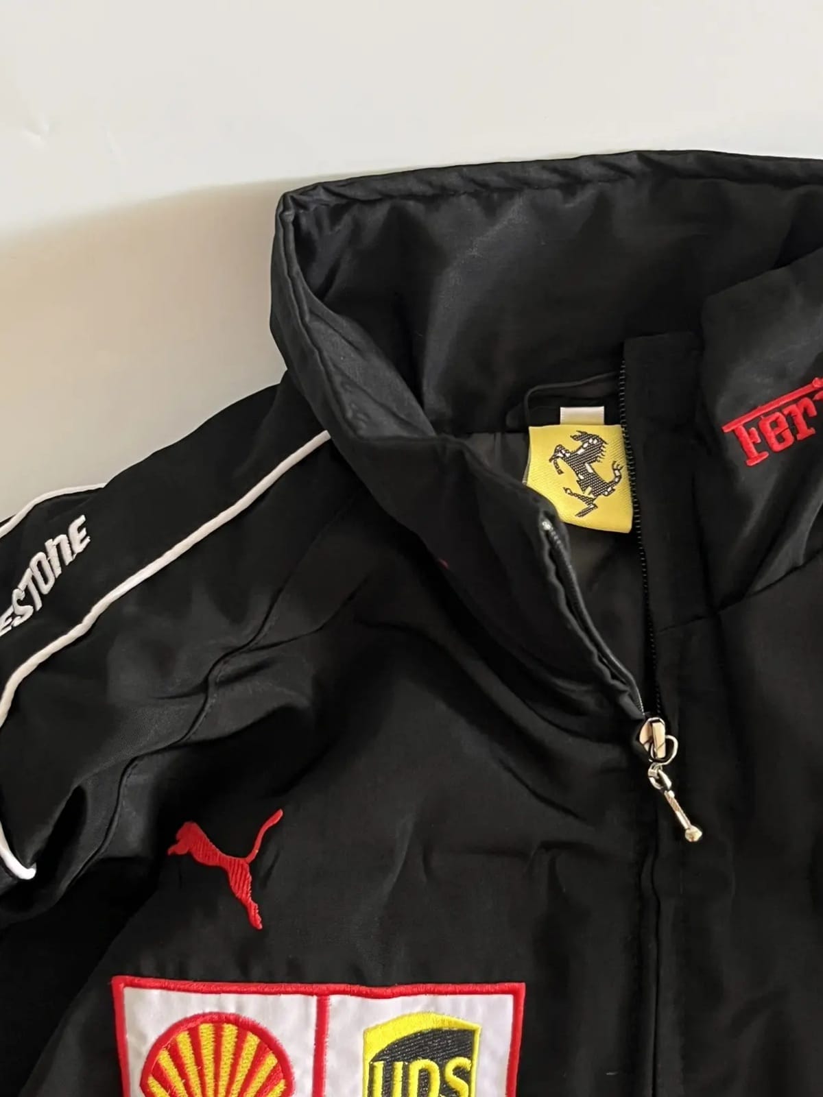 F1 Racing Jacket Black Red Embroidered Vintage Unisex New